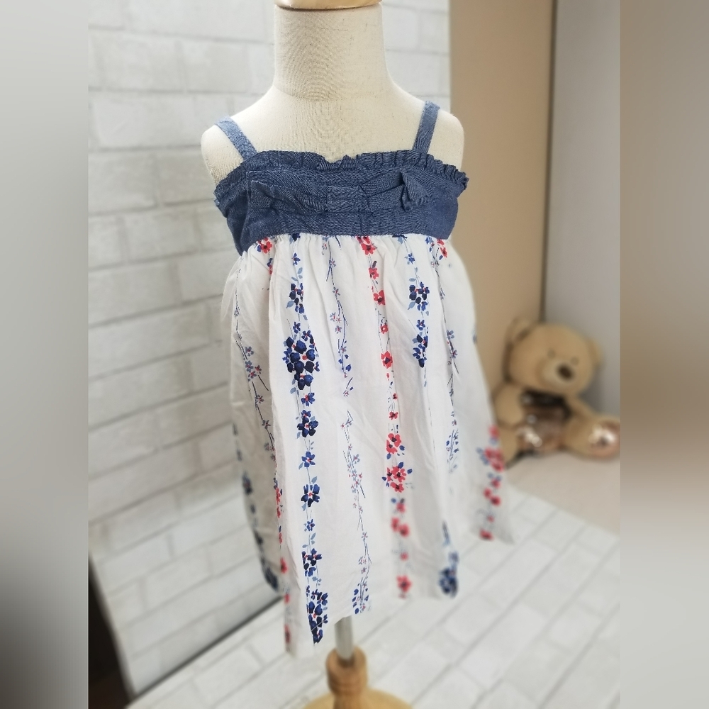 Gap Blue And White Floral Dress